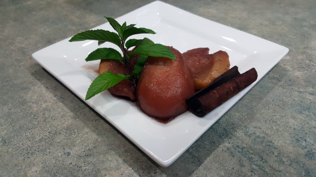 Slow Cooker Poached Pears